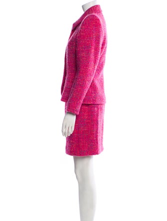 Yves Saint Laurent Tweed Pattern Skirt Suit