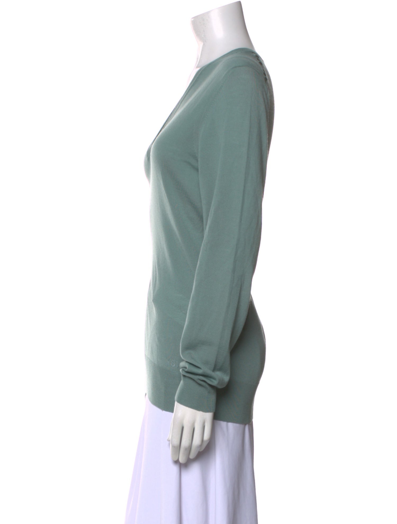 Yves Saint Laurent Virgin Wool V-Neck Sweater