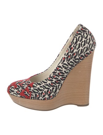 Yves Saint Laurent Canvas Printed Pumps
