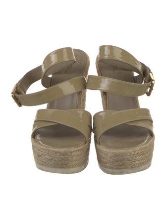 Yves Saint Laurent Patent Leather Espadrilles