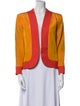 Yves Saint Laurent Silk Colorblock Pattern Jacket