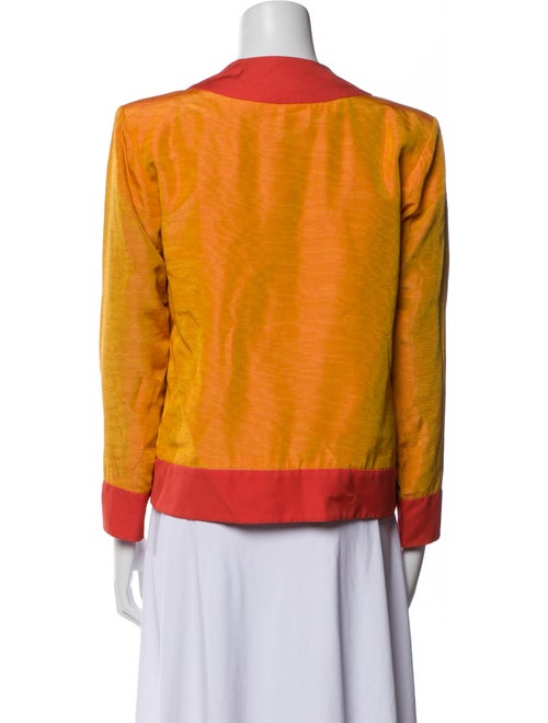 Yves Saint Laurent Silk Colorblock Pattern Jacket