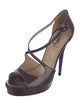 Yves Saint Laurent Patent Leather Sandals