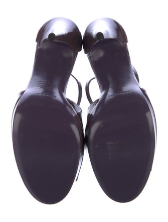 Yves Saint Laurent Patent Leather Sandals