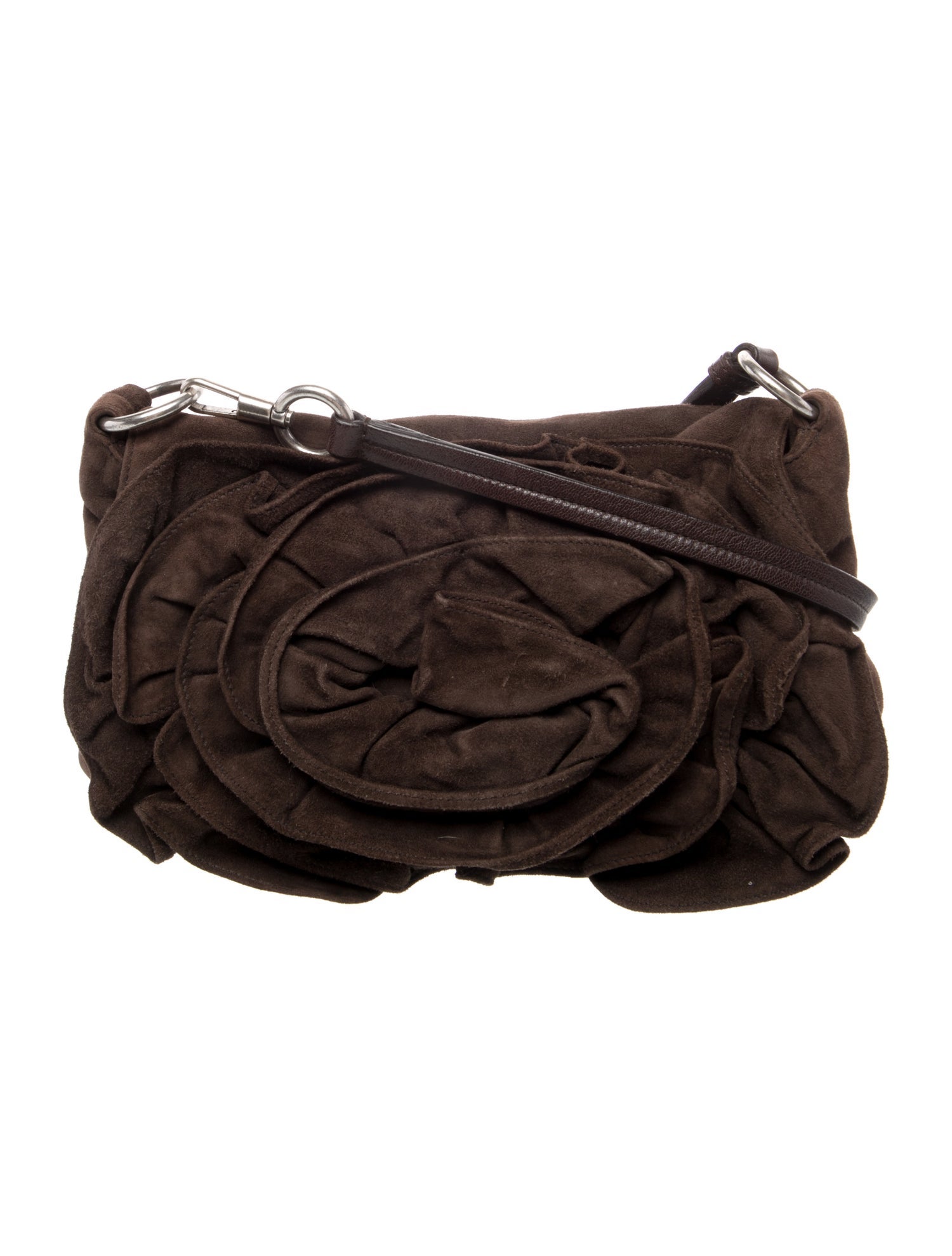 Yves Saint Laurent Rive Gauche Suede Shoulder Bag Vintage