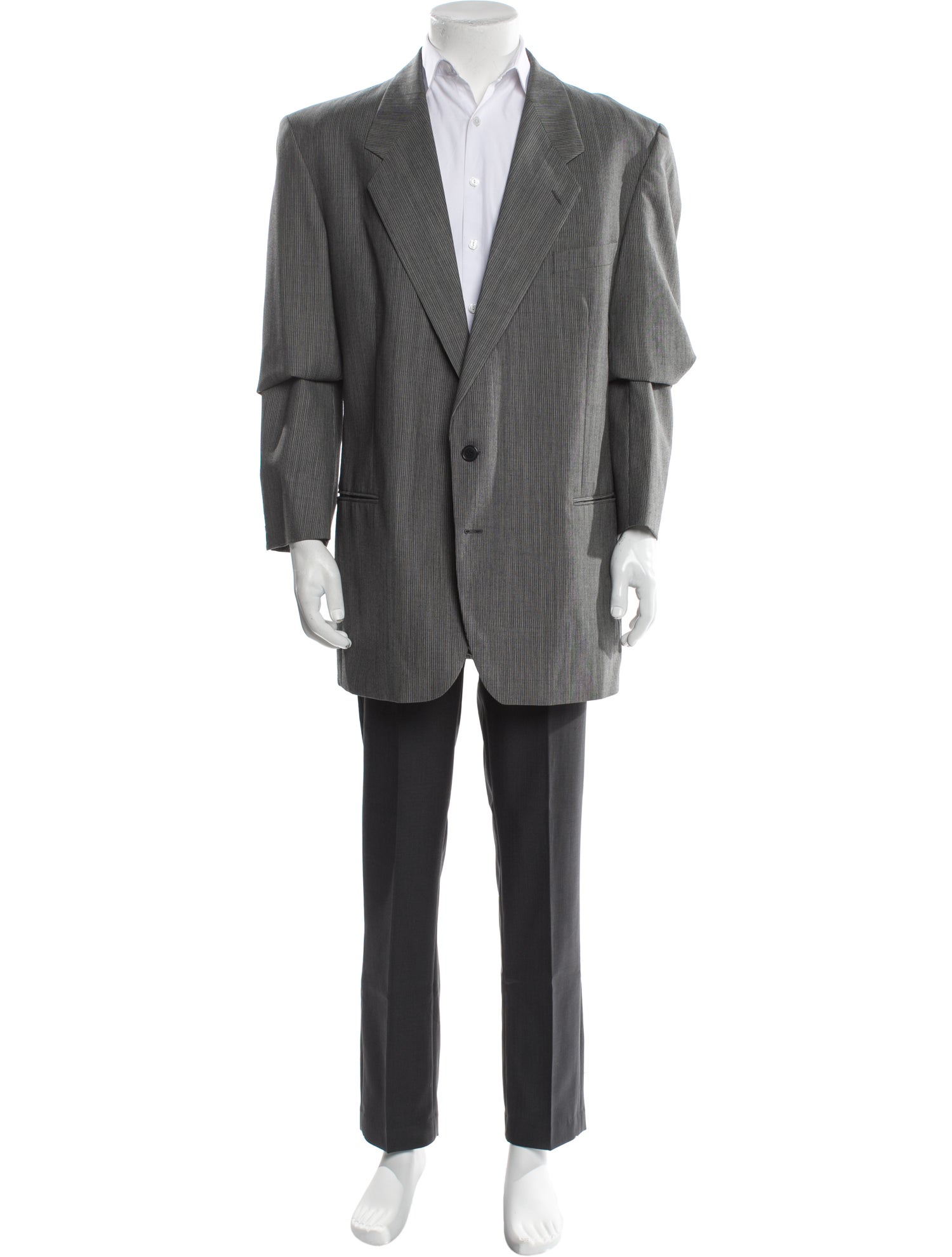 Yves Saint Laurent Wool Striped Blazer