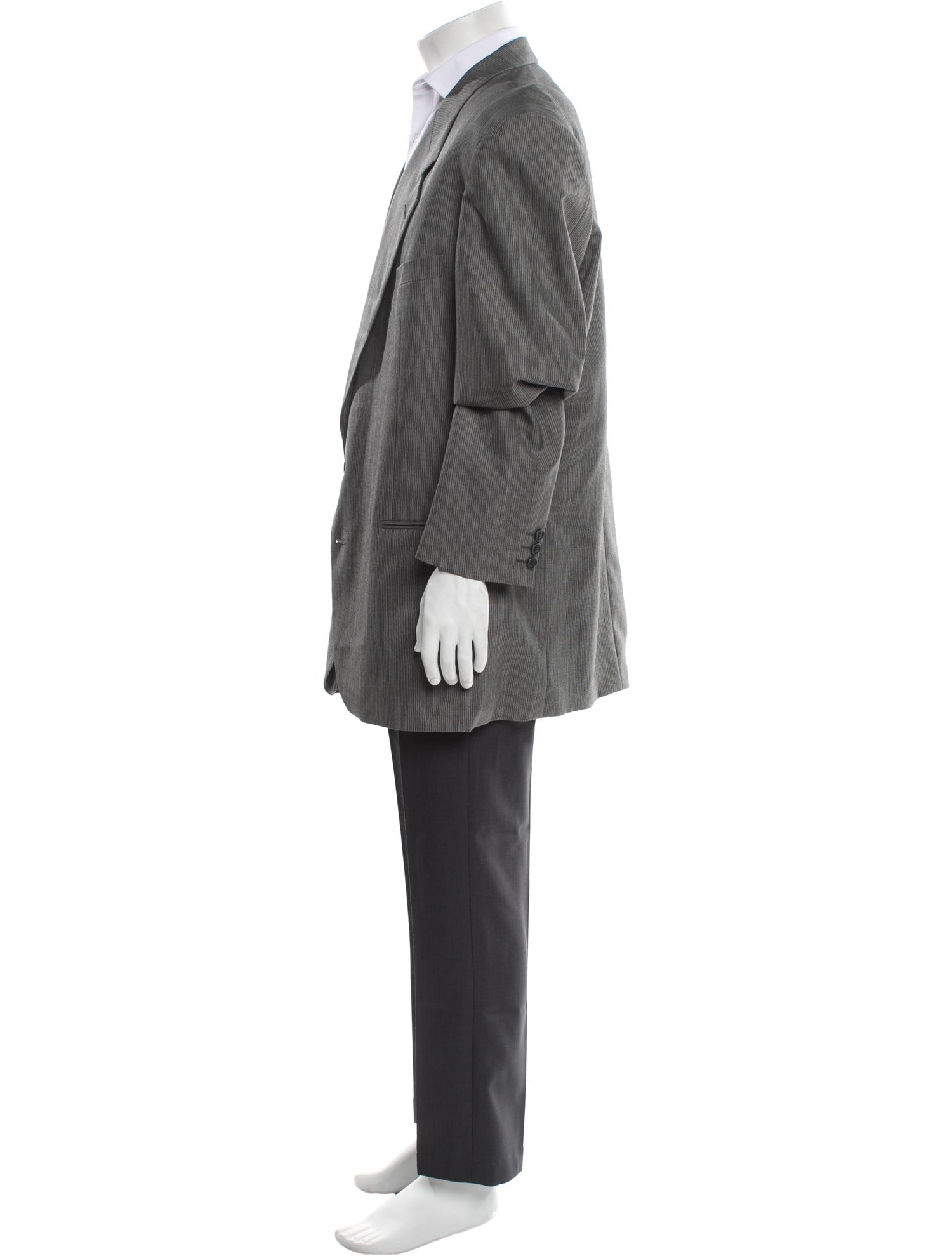 Yves Saint Laurent Wool Striped Blazer