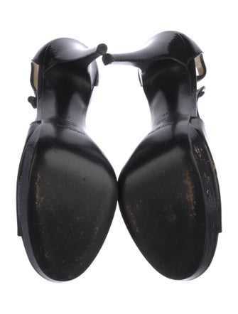 Yves Saint Laurent Patent Leather T-Strap Pumps