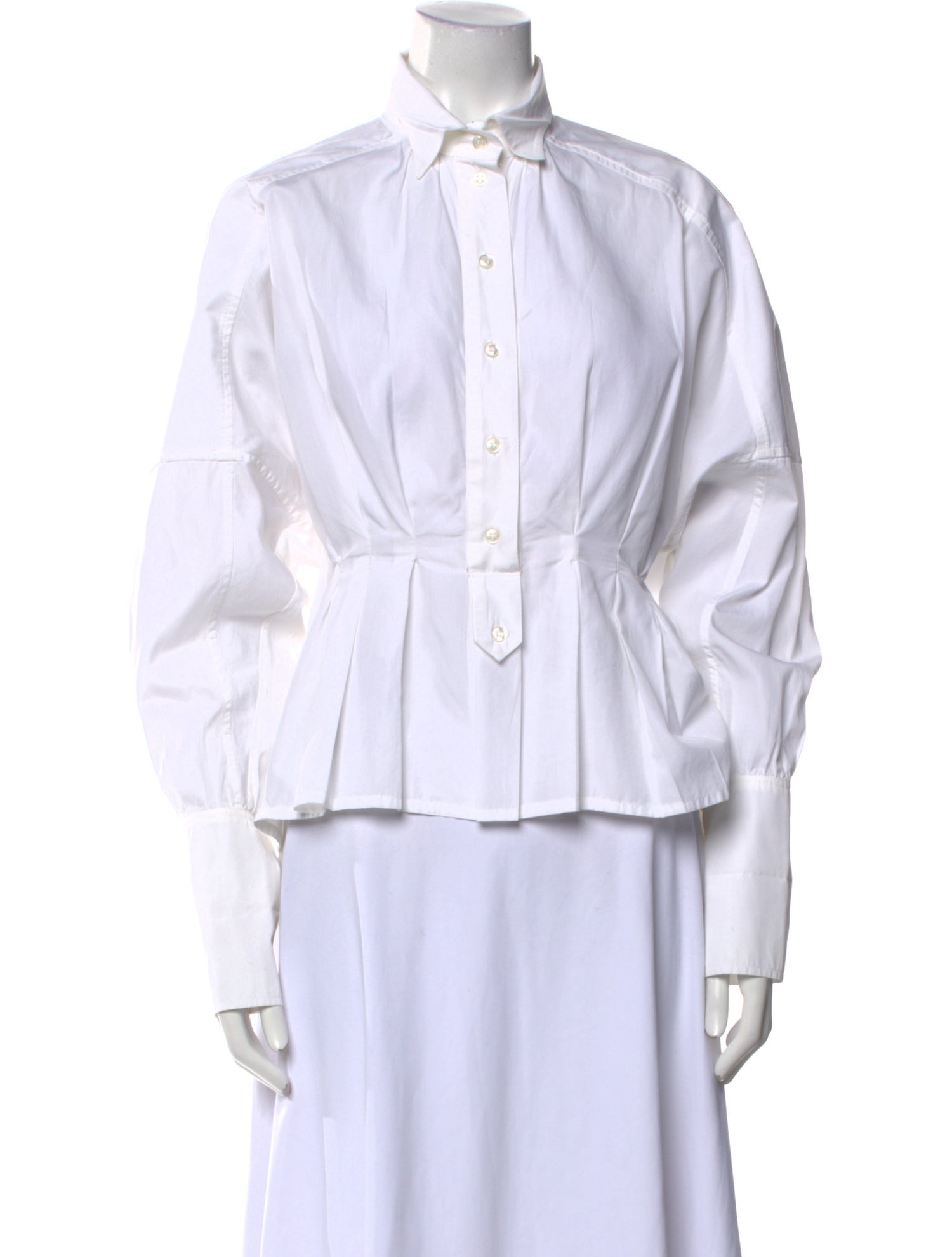 Yves Saint Laurent Long Sleeve Button-Up Top