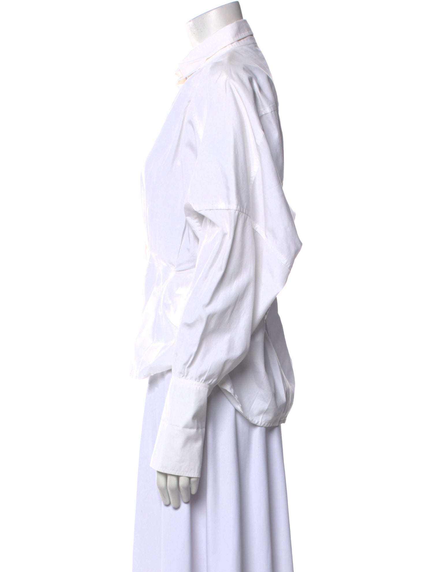 Yves Saint Laurent Long Sleeve Button-Up Top