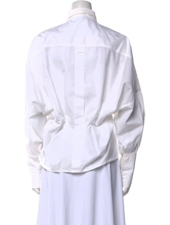 Yves Saint Laurent Long Sleeve Button-Up Top