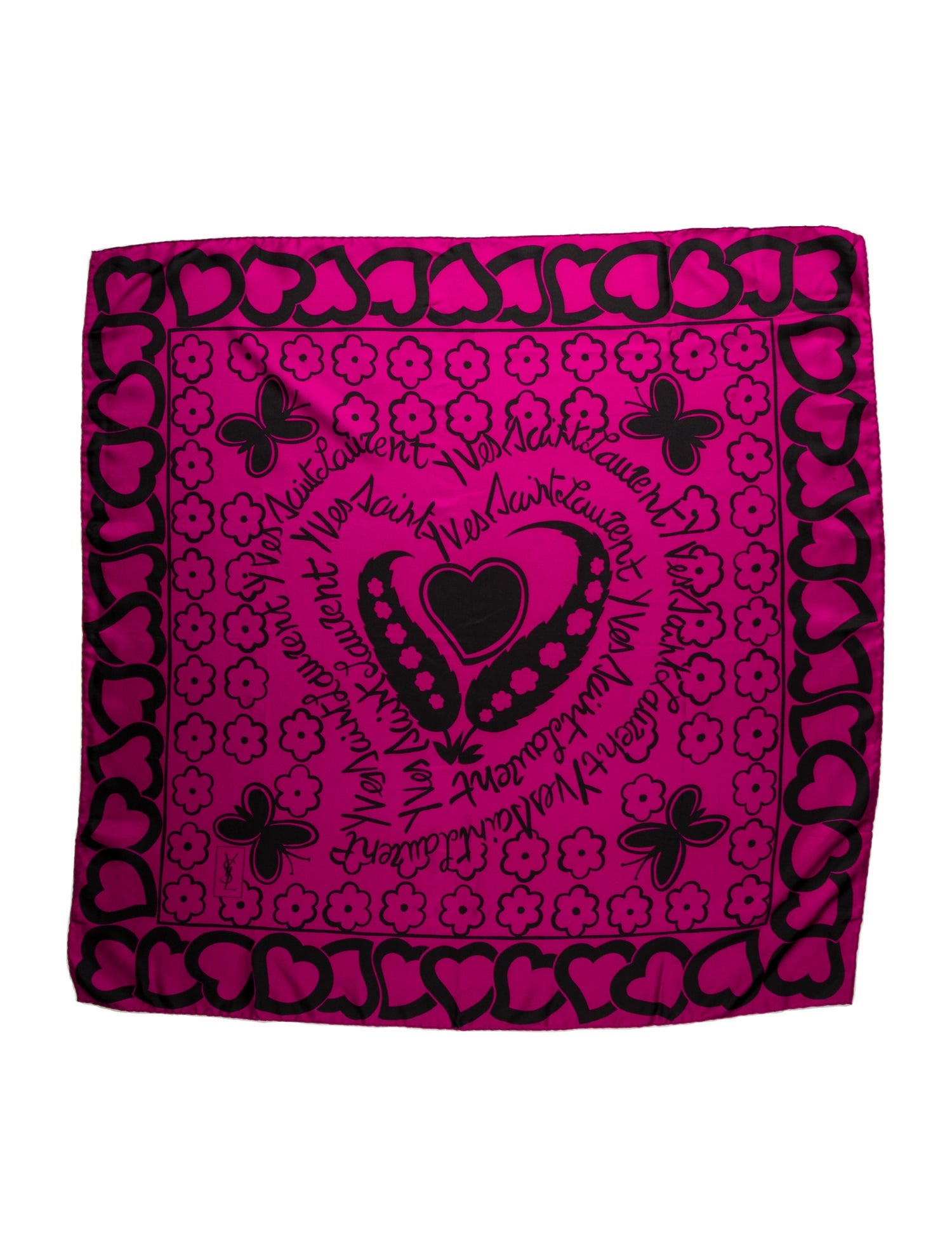 Yves Saint Laurent Silk Printed Scarf