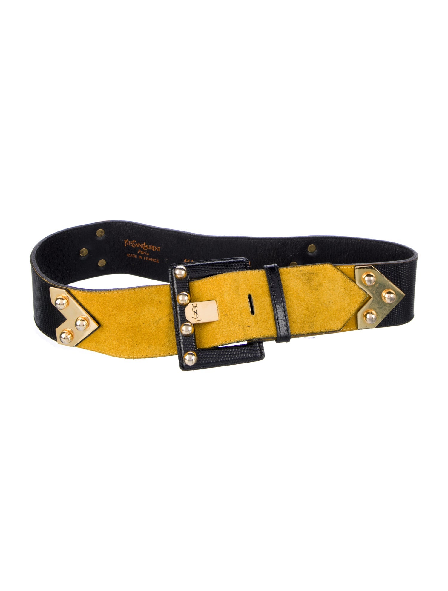 Yves Saint Laurent Wide Leather Belt