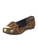 Yves Saint Laurent Ponyhair Animal Print Ballet Flats