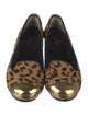 Yves Saint Laurent Ponyhair Animal Print Ballet Flats