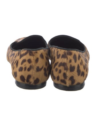 Yves Saint Laurent Ponyhair Animal Print Ballet Flats