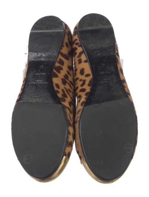 Yves Saint Laurent Ponyhair Animal Print Ballet Flats