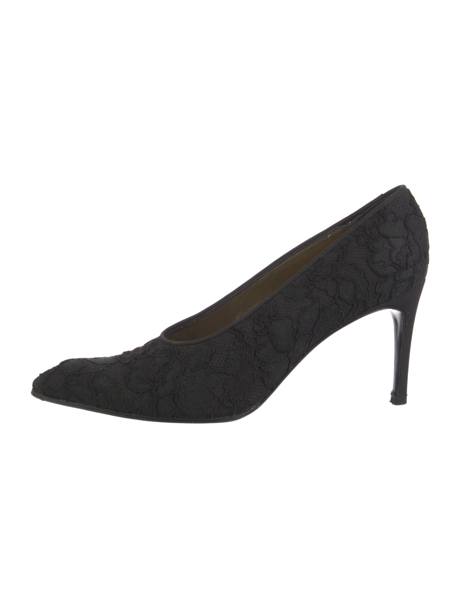 Yves Saint Laurent Lace Lace Trim Embellishment Pumps