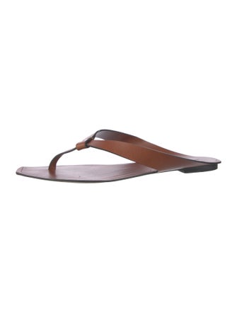 Yves Saint Laurent Leather Slides