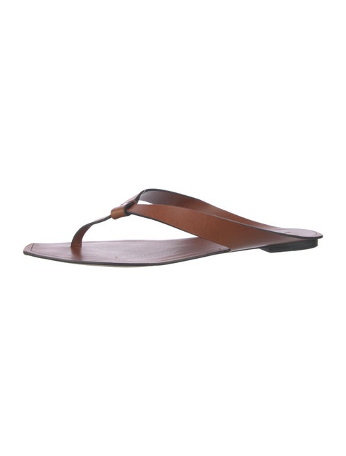 Yves Saint Laurent Leather Slides