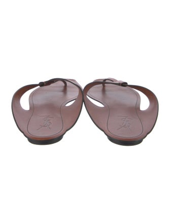 Yves Saint Laurent Leather Slides