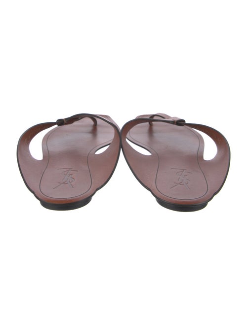 Yves Saint Laurent Leather Slides