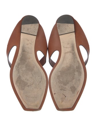 Yves Saint Laurent Leather Slides