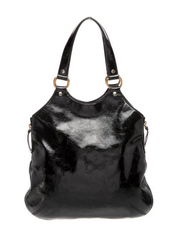 Yves Saint Laurent Rive Gauche Shoulder Bags Patent Leather Bag Vintage