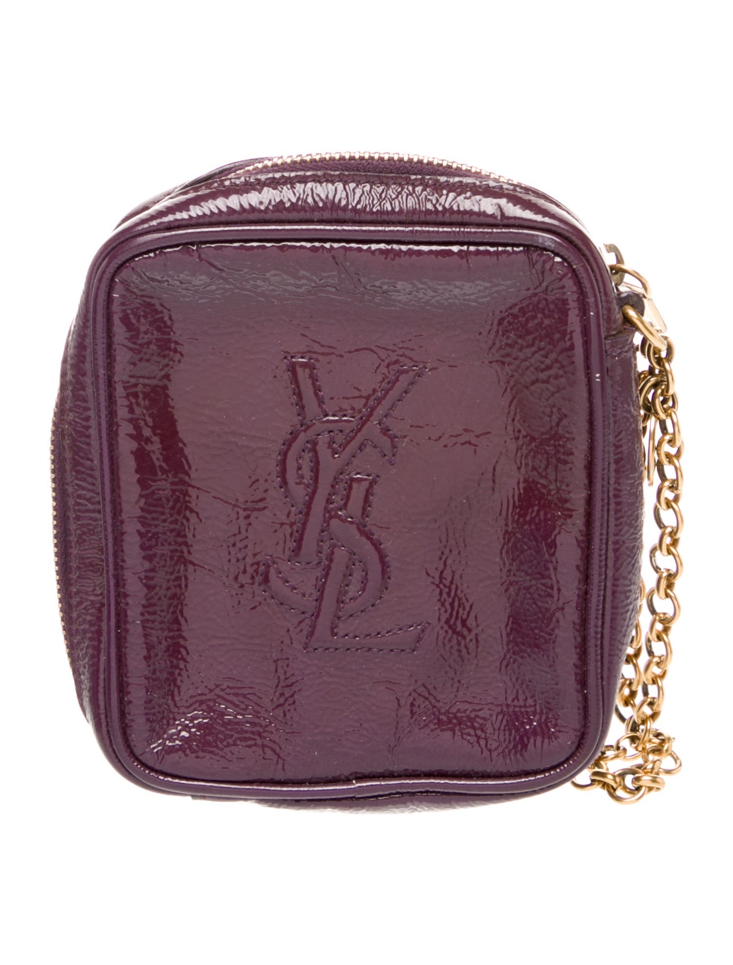 Yves Saint Laurent Rive Gauche Patent Leather Crossbody Bag Vintage
