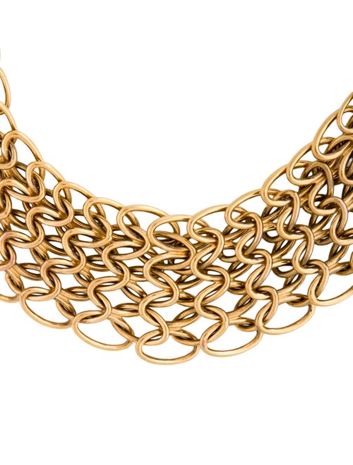 Yves Saint Laurent Multistrand Link Necklace
