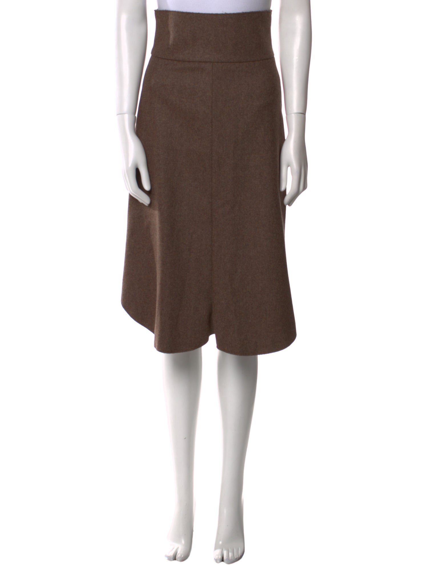 Yves Saint Laurent Wool Knee-Length Skirt