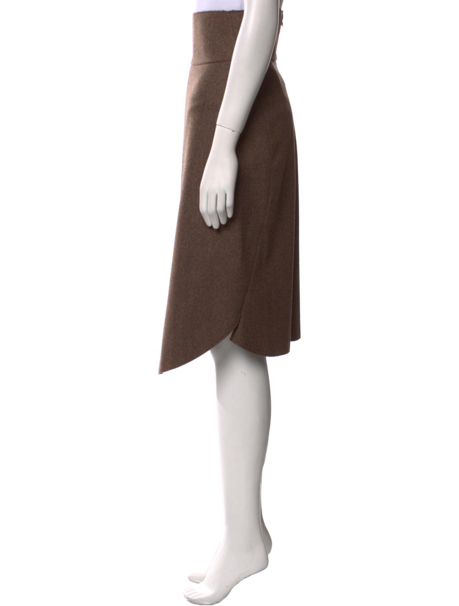 Yves Saint Laurent Wool Knee-Length Skirt