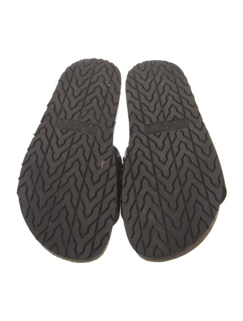 Yves Saint Laurent Leather Studded Accents Slides