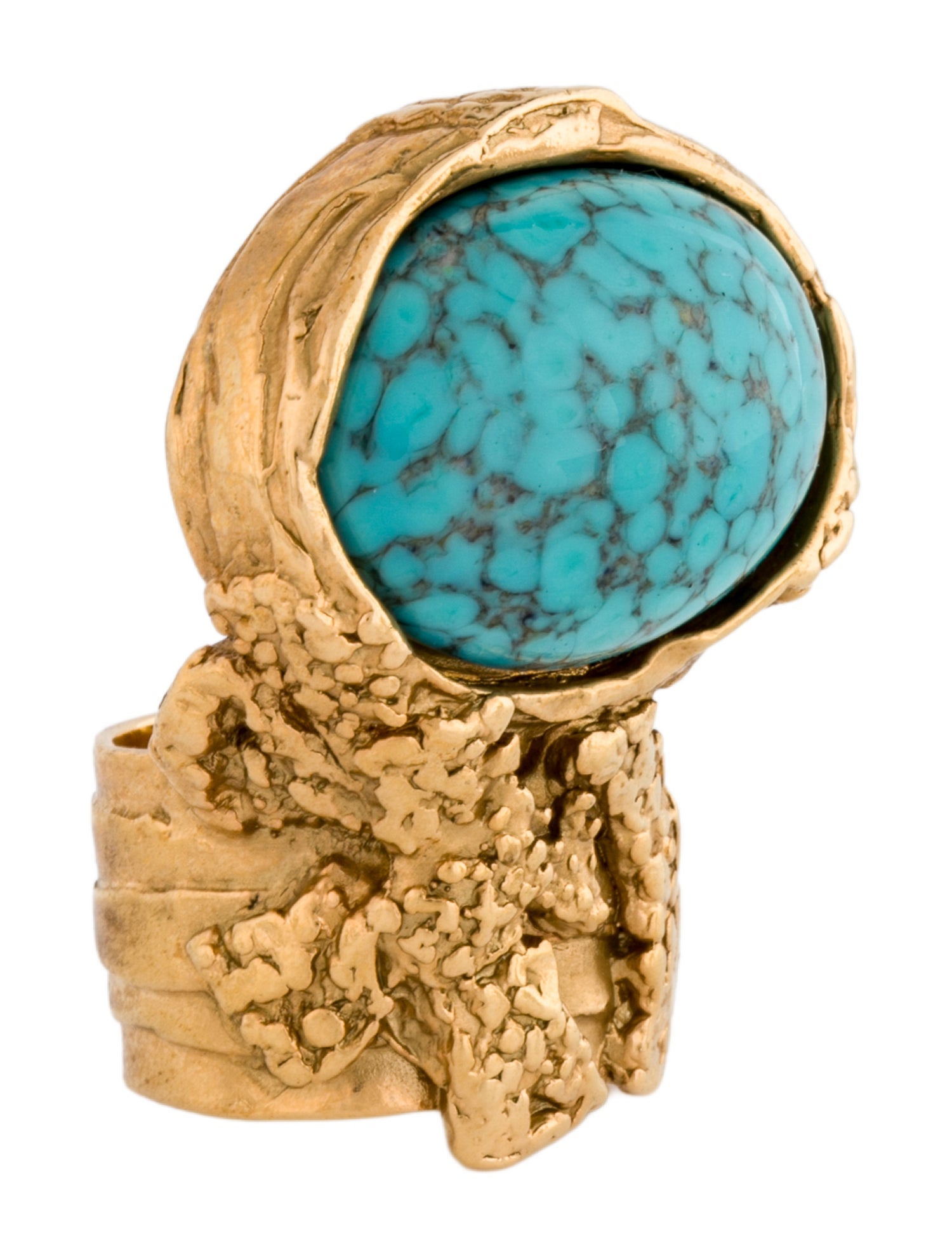 Yves Saint Laurent Arty Glass Cocktail Ring
