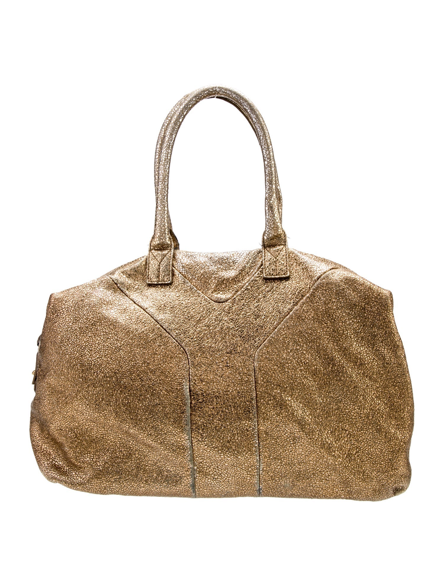 Yves Saint Laurent Patent Leather Shoulder Bag Large