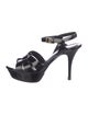 Yves Saint Laurent Rive Gauche Patent Leather Sandals