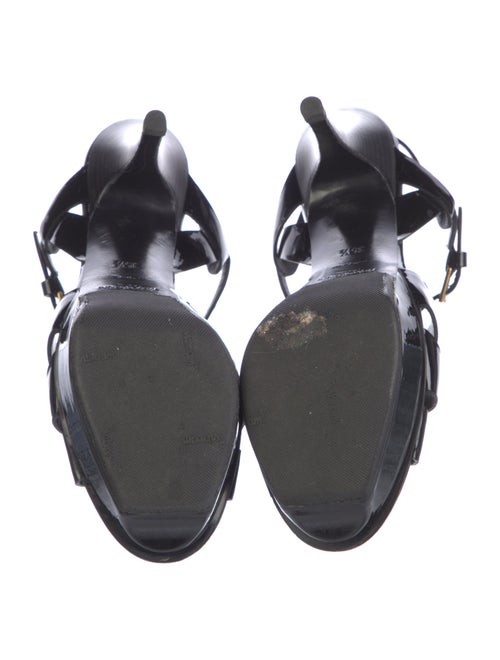 Yves Saint Laurent Rive Gauche Patent Leather Sandals