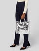Yves Saint Laurent Rive Gauche Patent Leather Tote Large