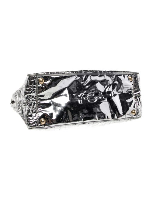 Yves Saint Laurent Rive Gauche Patent Leather Tote Large