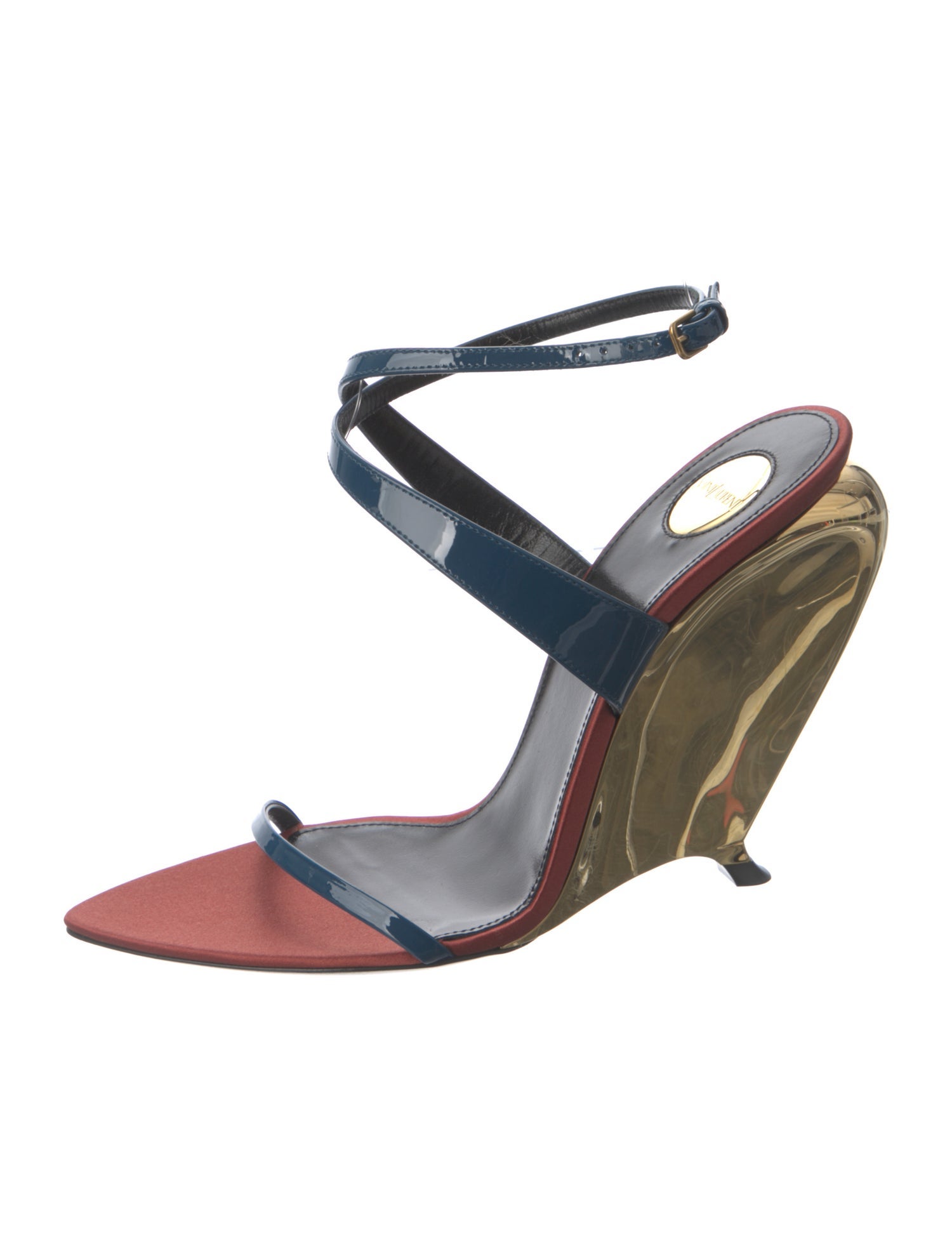 Saint Laurent Patent Leather Sandals