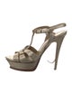 Yves Saint Laurent Leather T-Strap Sandals