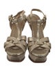 Yves Saint Laurent Leather T-Strap Sandals