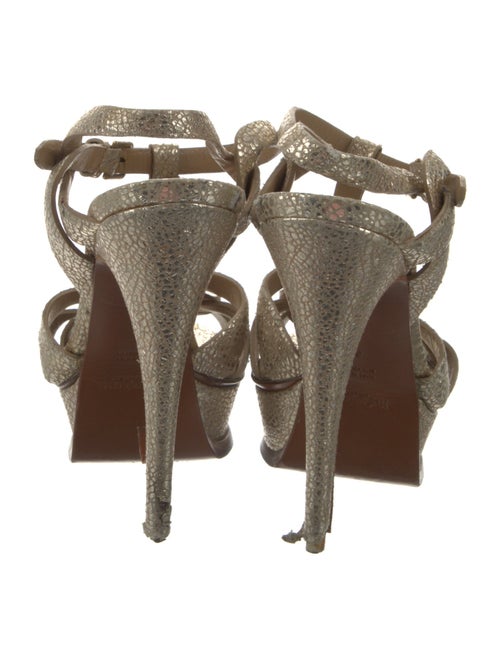 Yves Saint Laurent Leather T-Strap Sandals