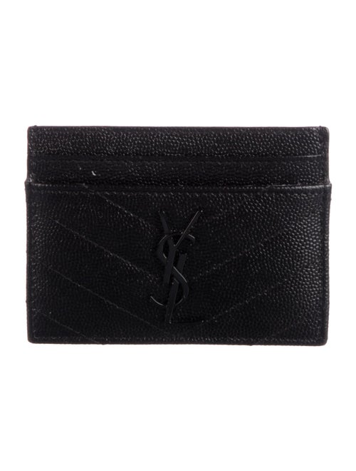 Yves Saint Laurent Monogram Matelassé Cardholder Leather Wallet