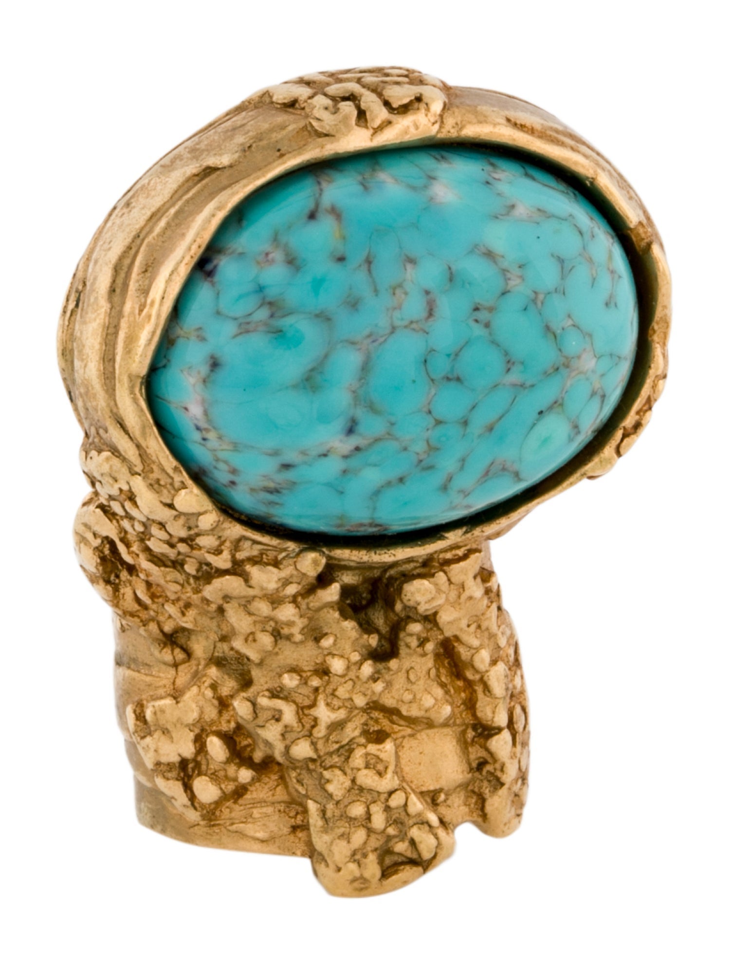 Yves Saint Laurent Glass Arty Cocktail Ring