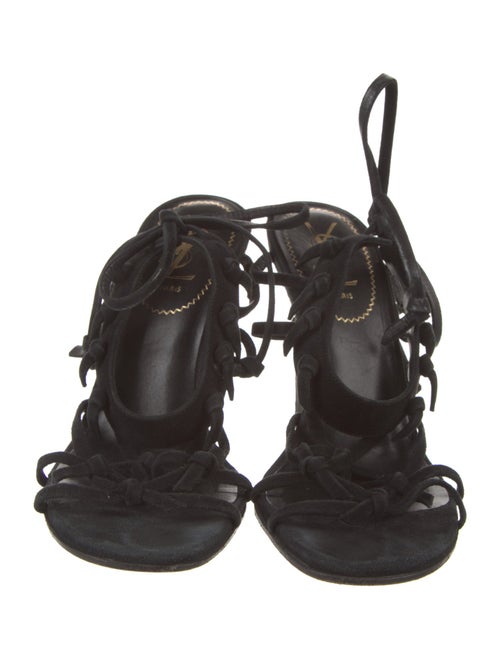 Yves Saint Laurent Suede Slingback Sandals