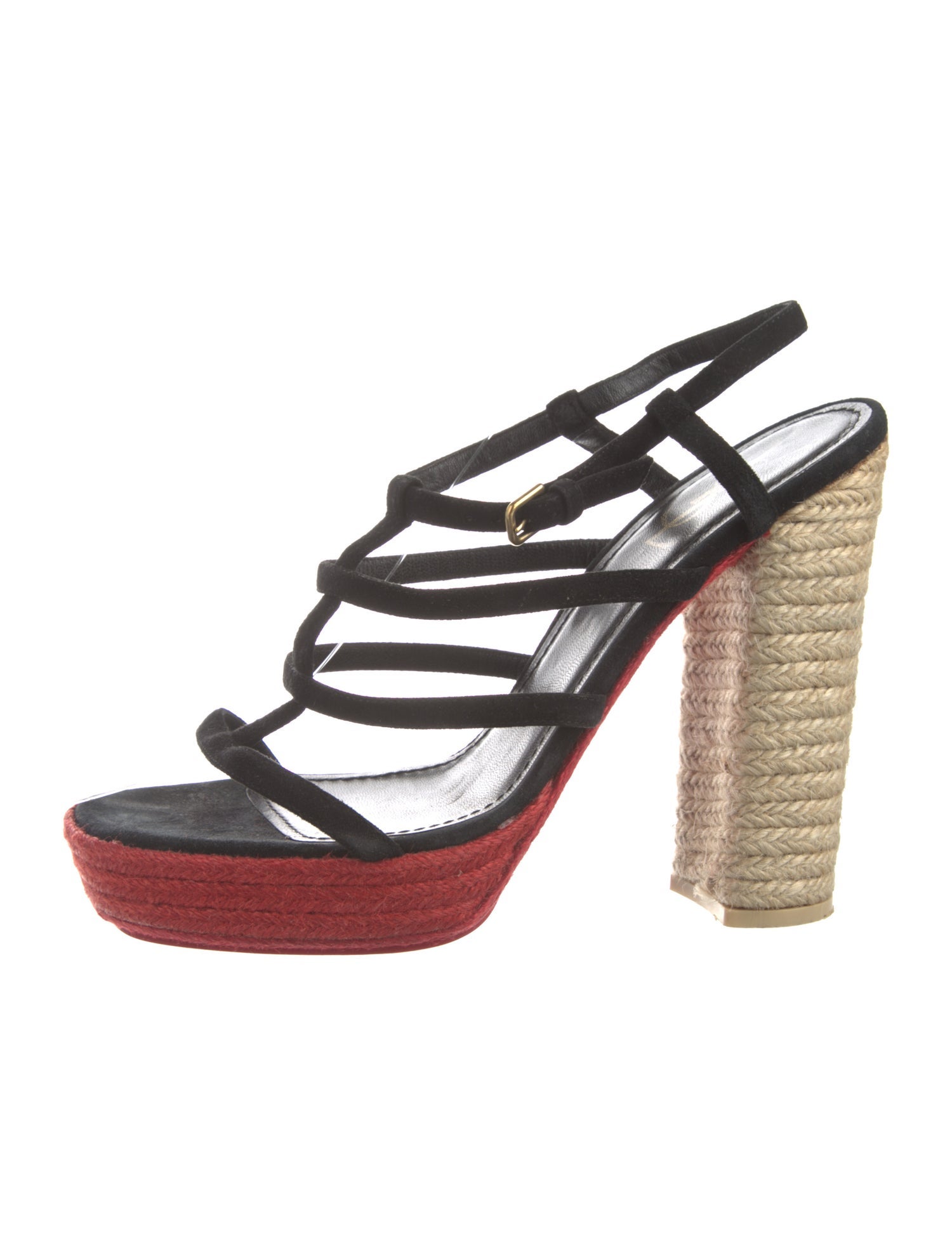 Yves Saint Laurent Suede Slingback Sandals