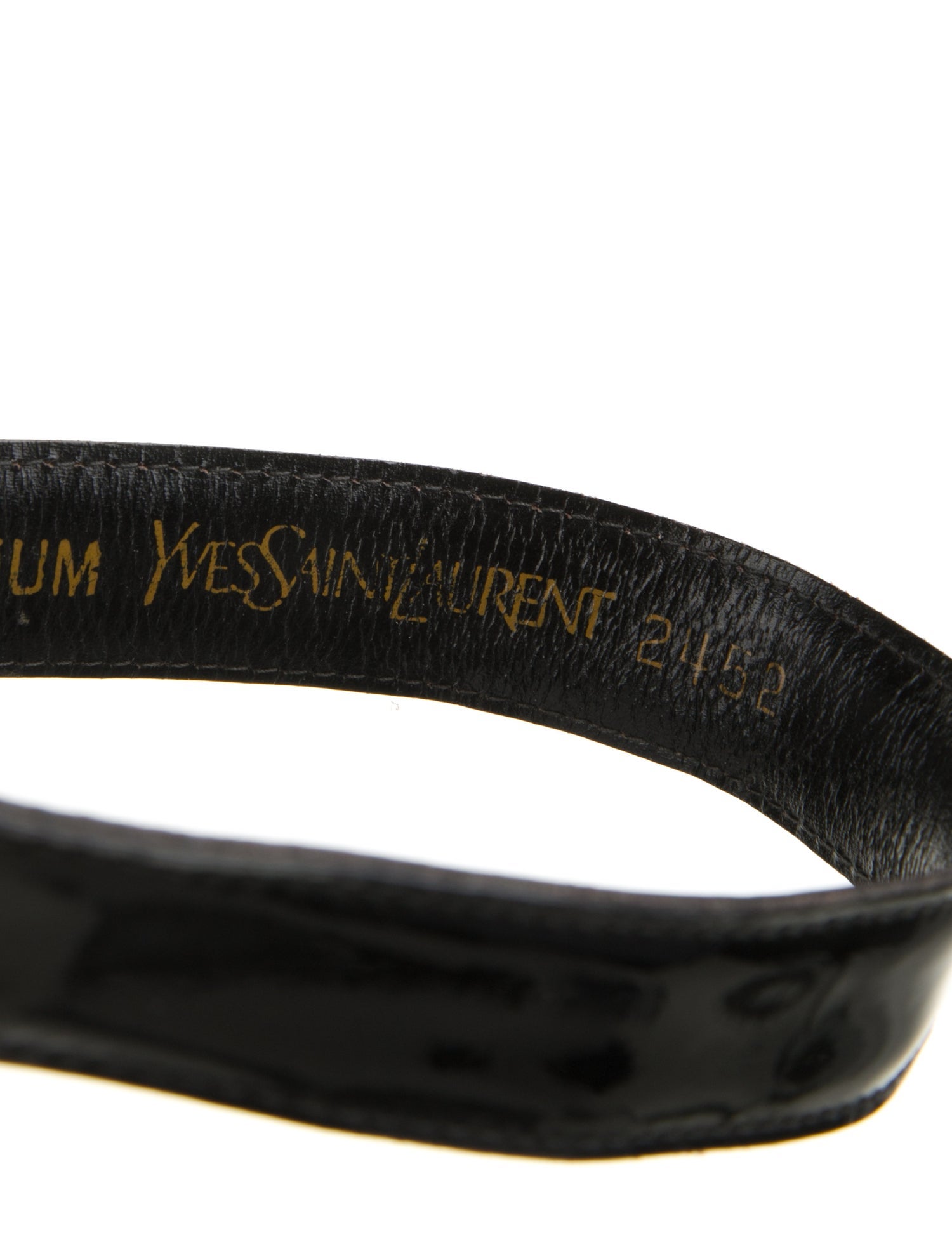 Yves Saint Laurent Patent Leather Belt Kit