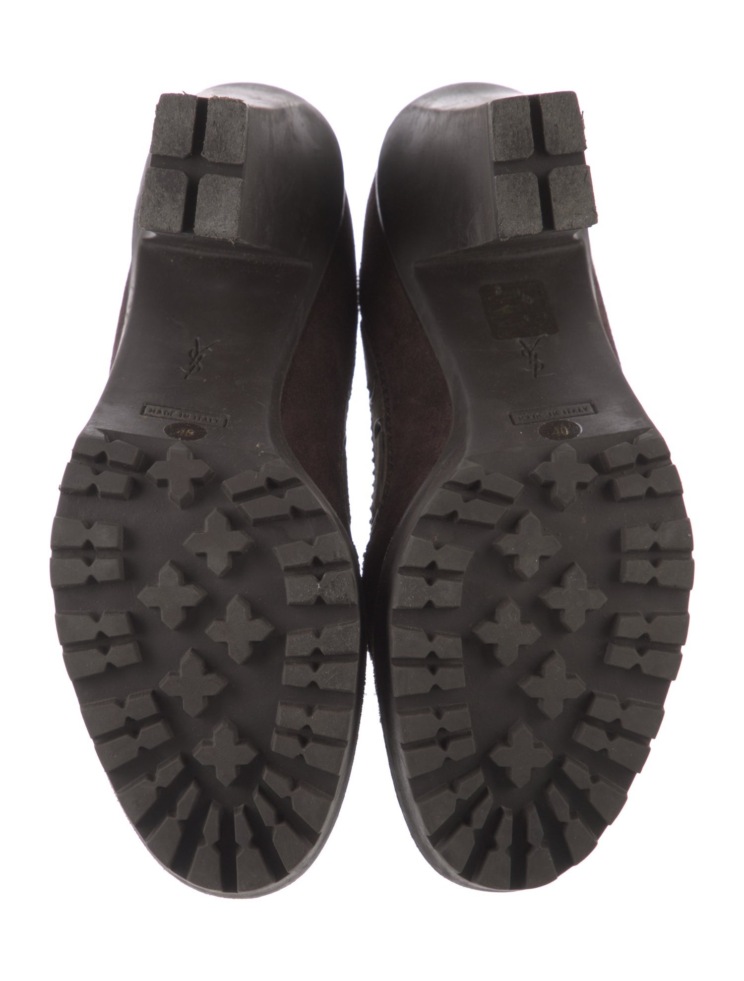 Yves Saint Laurent Suede Tassel Accents Pumps