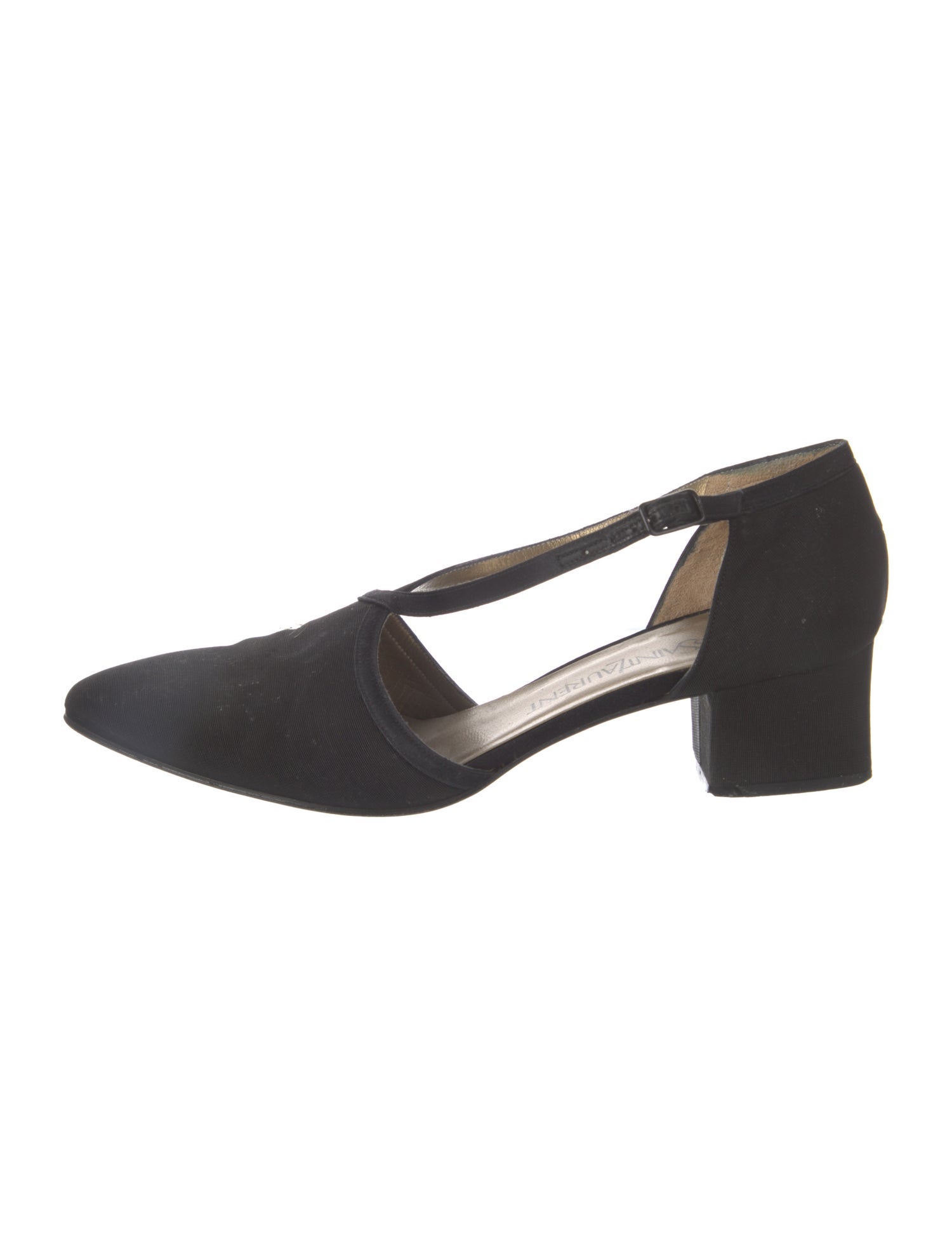 Yves Saint Laurent Canvas D'Orsay Pumps